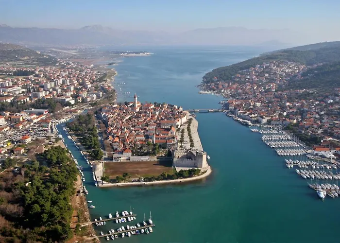 Appartement In Okrug Gornji With Sea View, Air Conditioning, Wifi, Washing Machine 5049-2 *